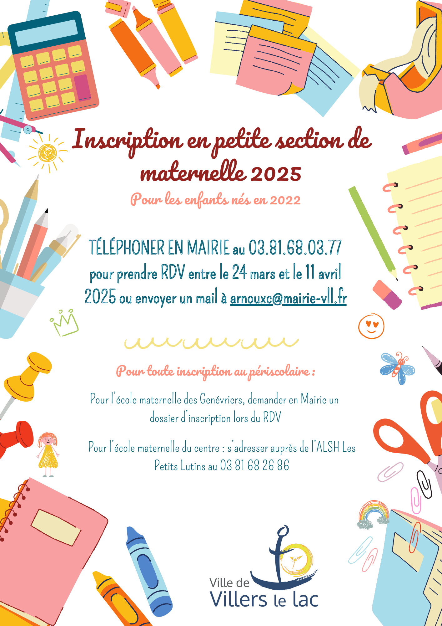 Affiche Inscription