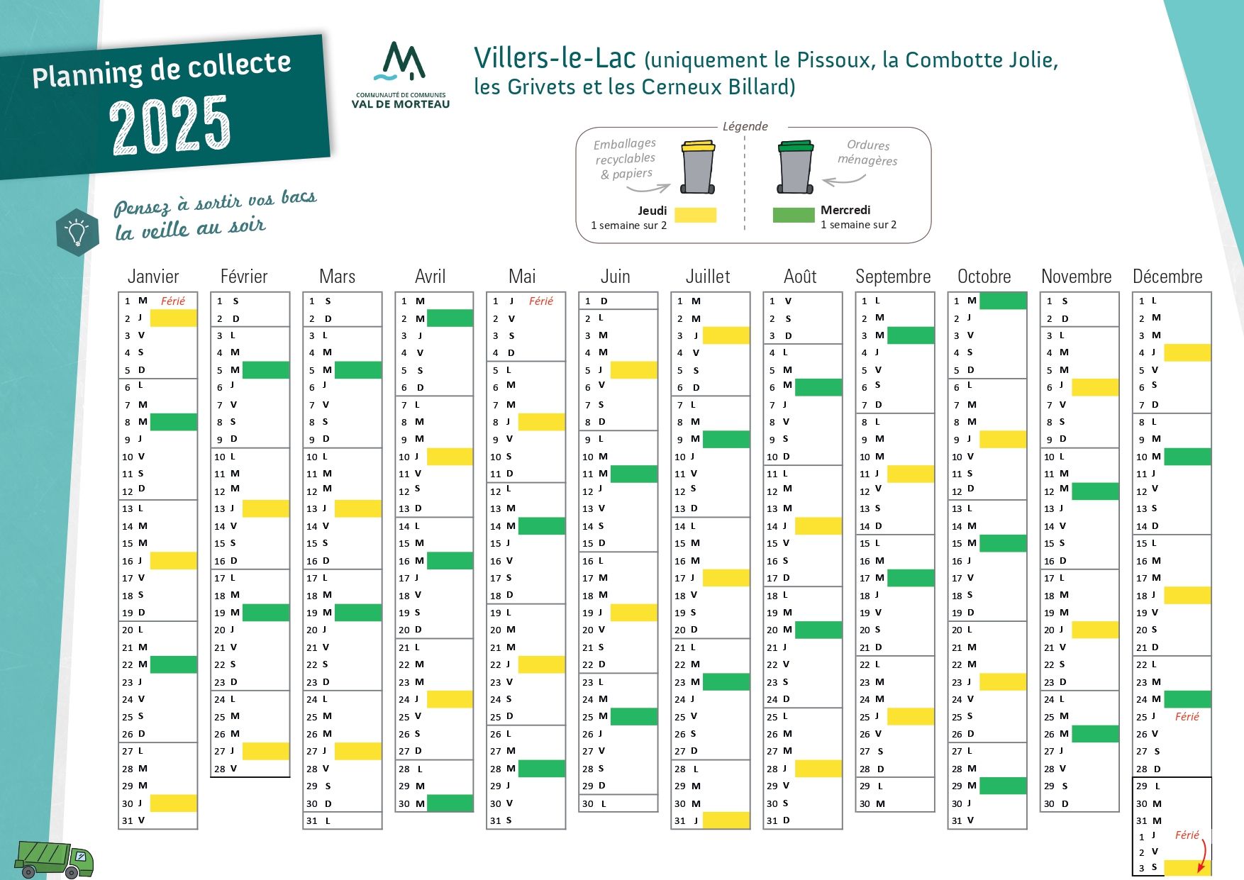 Calendriers Ccvm 2025 Vf General   Villers Le Lac Pissoux Page 0002